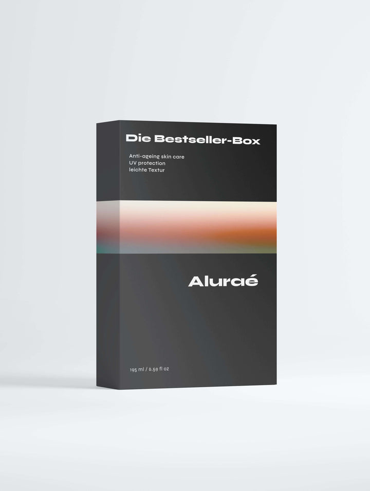 Die Bestseller-Box von Aluracé: exklusive Beauty-Geschenkbox mit hochwertiger Hautpflege und UV-Schutz.